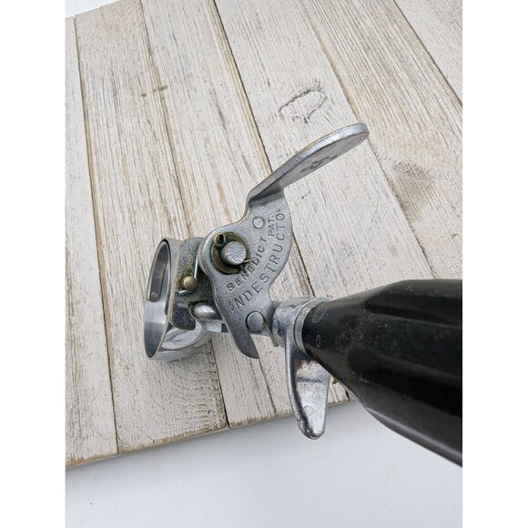 Vintage Benedict Deluxe Indestructo Size 24 Black Handle Ice Cream Scoop 2" - Picture 4 of 8